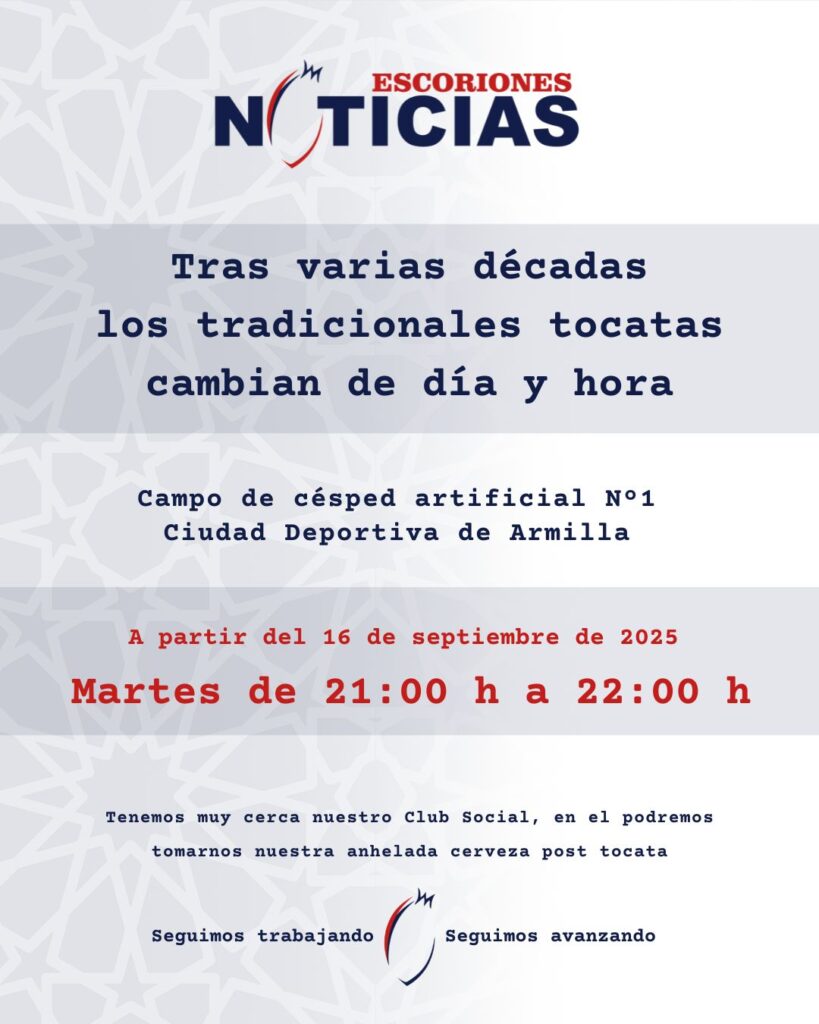 Cambio de día tocatas 2025